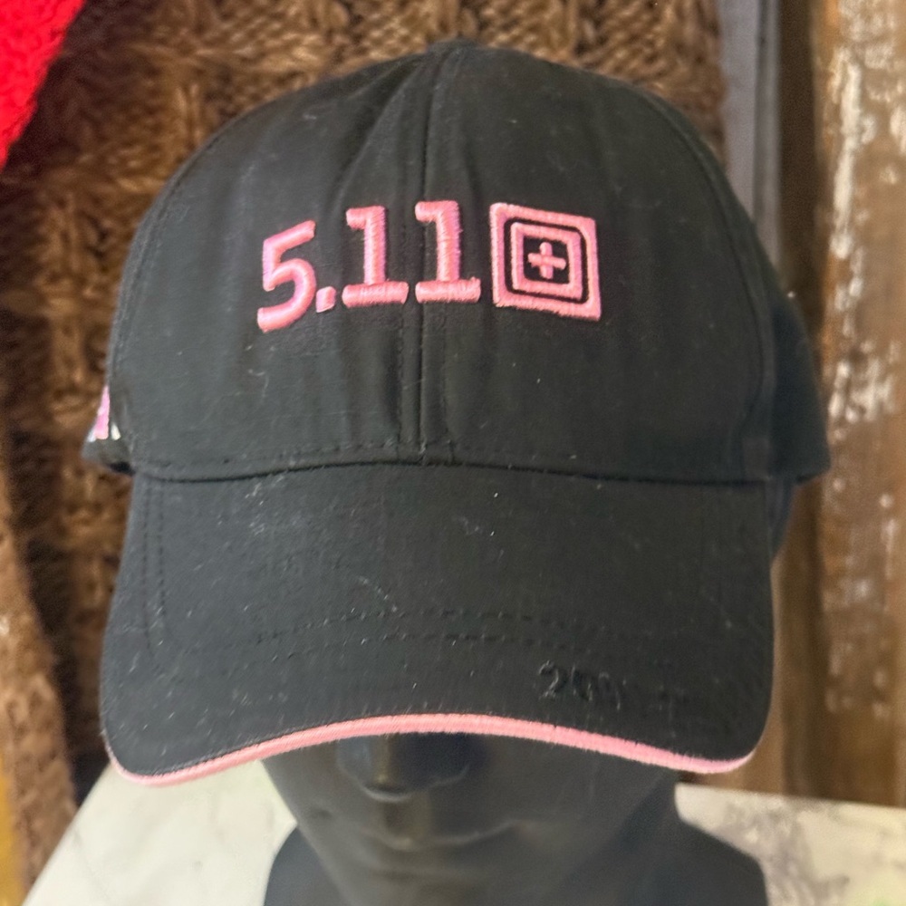5.11 Tactical Hat Womens Black Pink Embroidered Logo Baseball 9/11 Never Forget